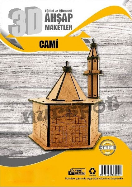 ahşap eğitici maket cami modeli 9062