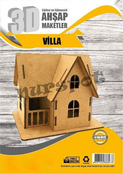 ahşap maket villa model 8973