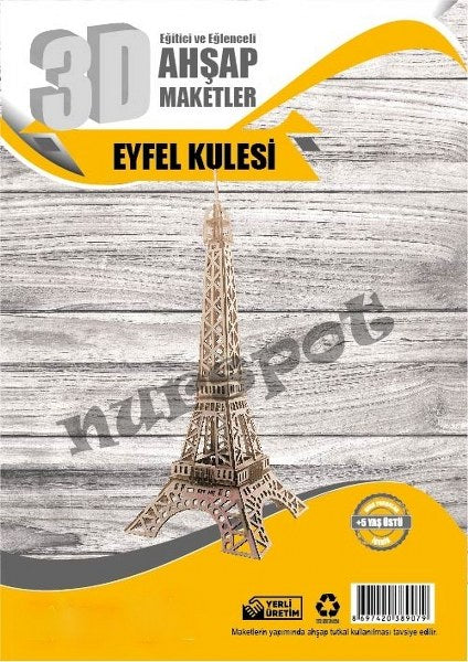 ahşap maket eyfel kulesi 9079