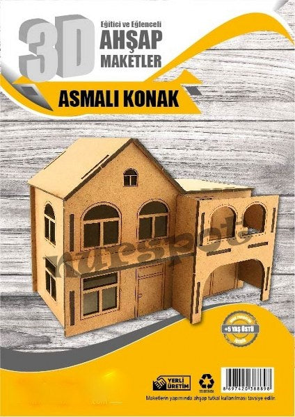 ahşap eğitici konak maketi 8898