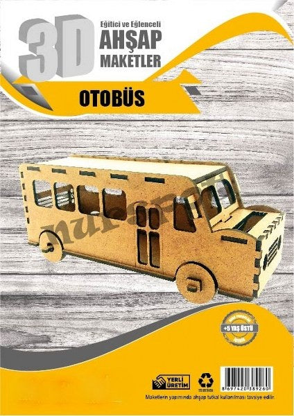 ahşap maket otobüs modeli 9260