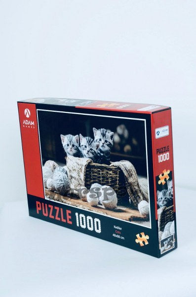 eğitici yapboz 1000 kedi model