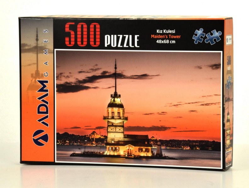 500 parça yapboz kız kulesi model