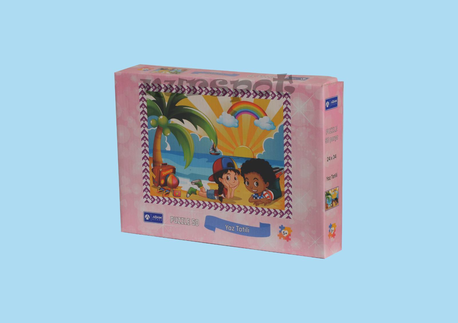 eğitici pazıl yapboz 50 parça