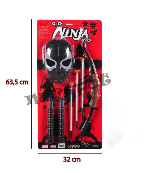 oyuncak maskeli ninja ok yay seti 2021