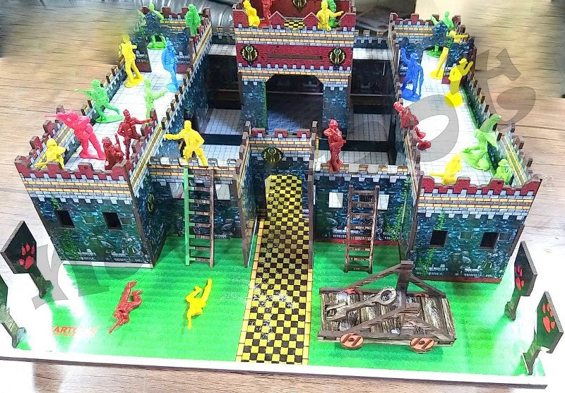 ahşap kale oyunu çoklu set
