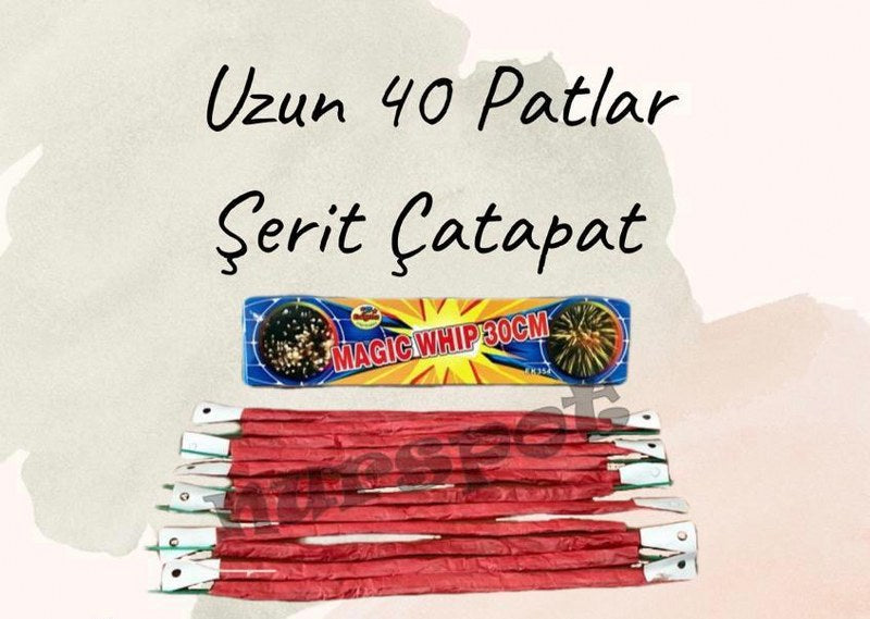 şerit çatapat 40 lı patlar 12 li paket 30 cm 354
