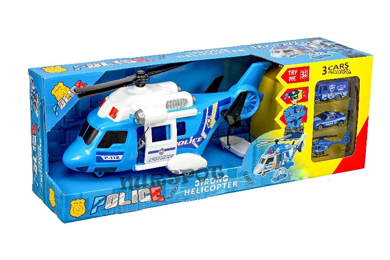 oyuncak helikopter polis arabalı seti büyük boy 2003