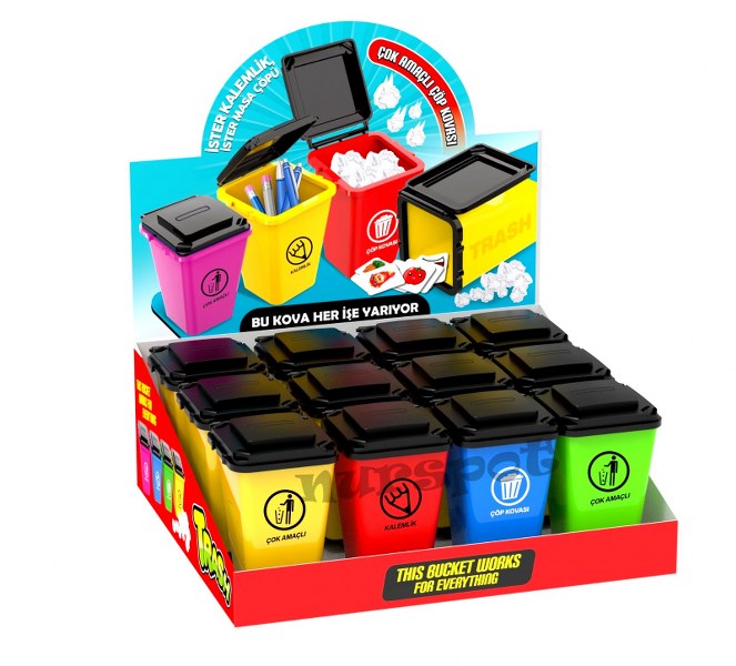 kalemlik çok amaçlı kutu aksesuar çöp kutusu görünümlü 3040