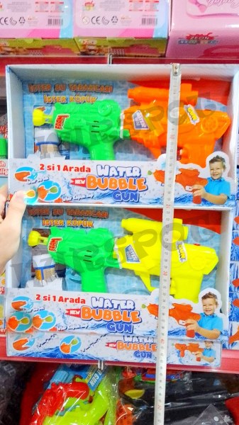 oyuncak köpük su tabancası 2 li set 5416