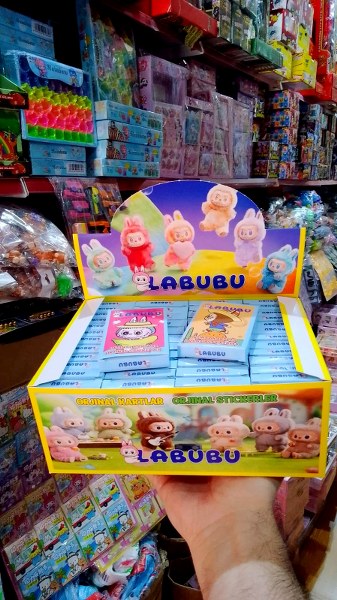 labubu kartı sticker seti 48 li kutu