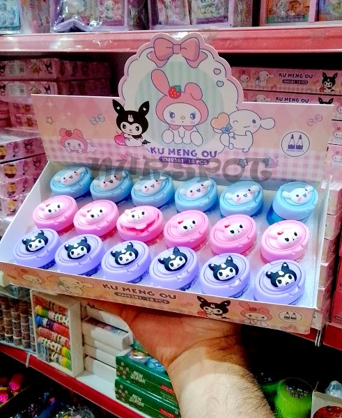 kalemtraş 2 li hazneli üst silikon tıpalı kurom 1121