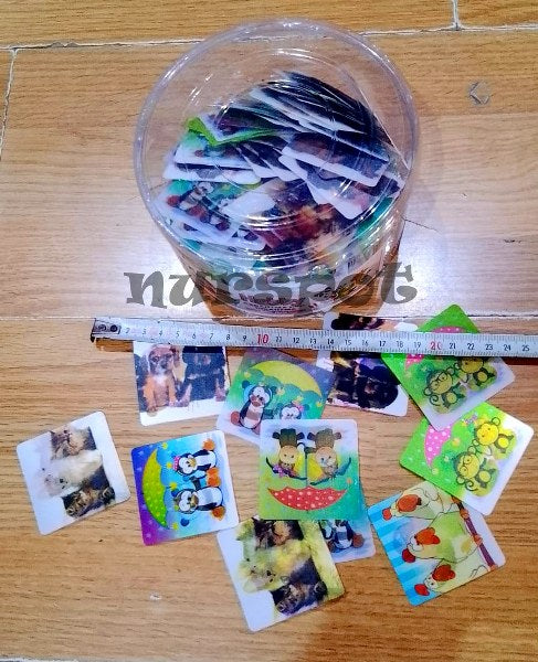 oyuncak hologramlı pvc çıkarma sticker