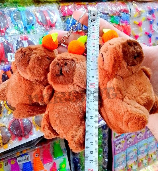 oyuncak peluş hayvanlar anahtarlık kapibara capybara sesli kaliteli 4652