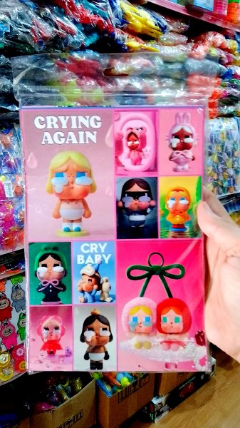 sticker cry baby model