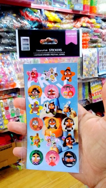 sticker cry baby model