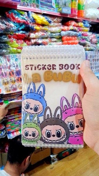 defter sticker labubu
