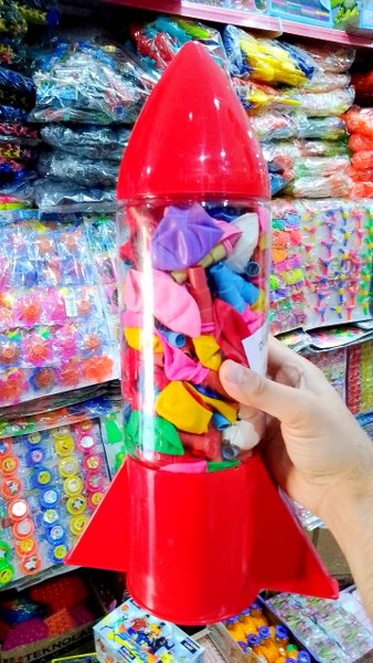düdüklü balon roket kapsüllü 150 li