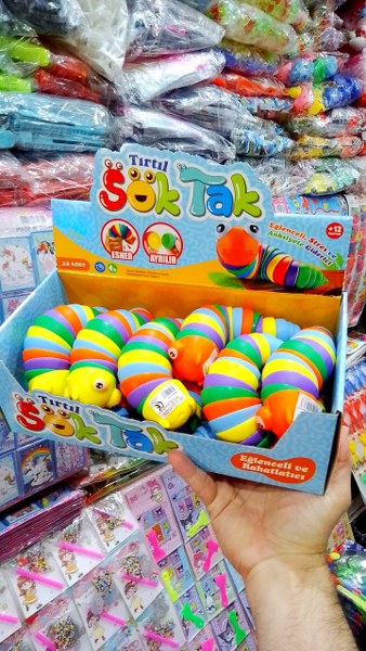 oyuncak tırtıl akordiyon 0993