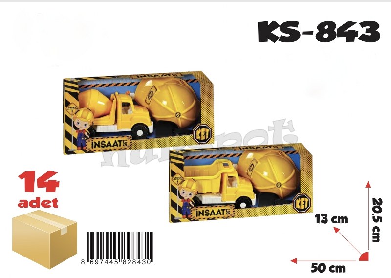 oyuncak baretli inşaat seti 843