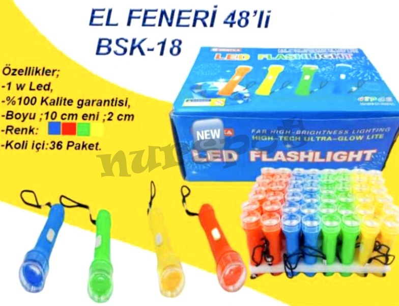 led fener pilli hazır ürün bsk 18 4139