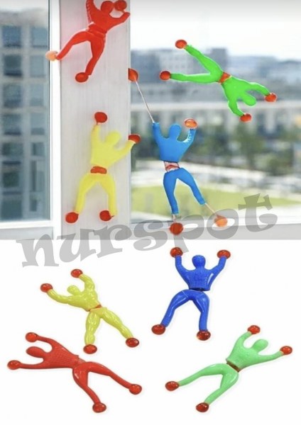 oyuncak yapışan örümcek takla atan adam