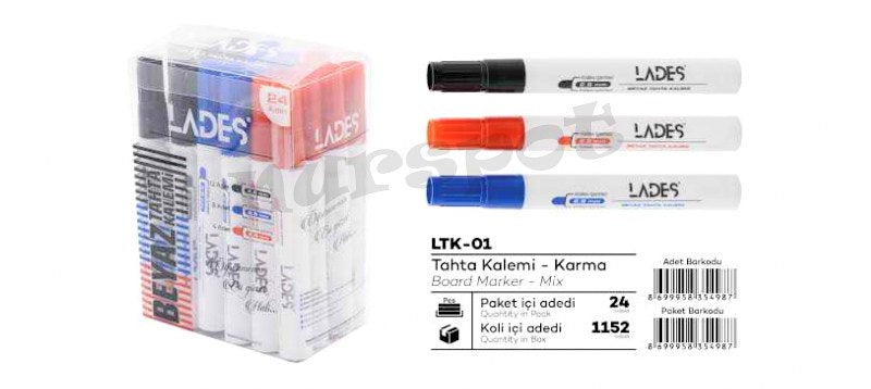 tahta kalemi lades 24 lü