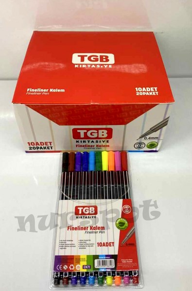 fineliner stabilo kalem 10 lu set 1907