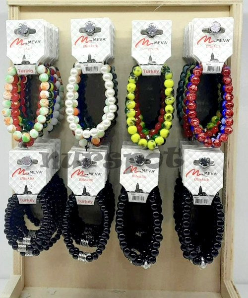 bileklik taş ve kaliteli plastik karışık m59