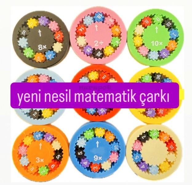 eğitici oyuncak matematik çarkı 8955