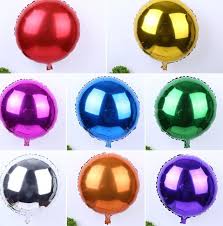 dekorasyon folyo balon yuvarlak 18 inç