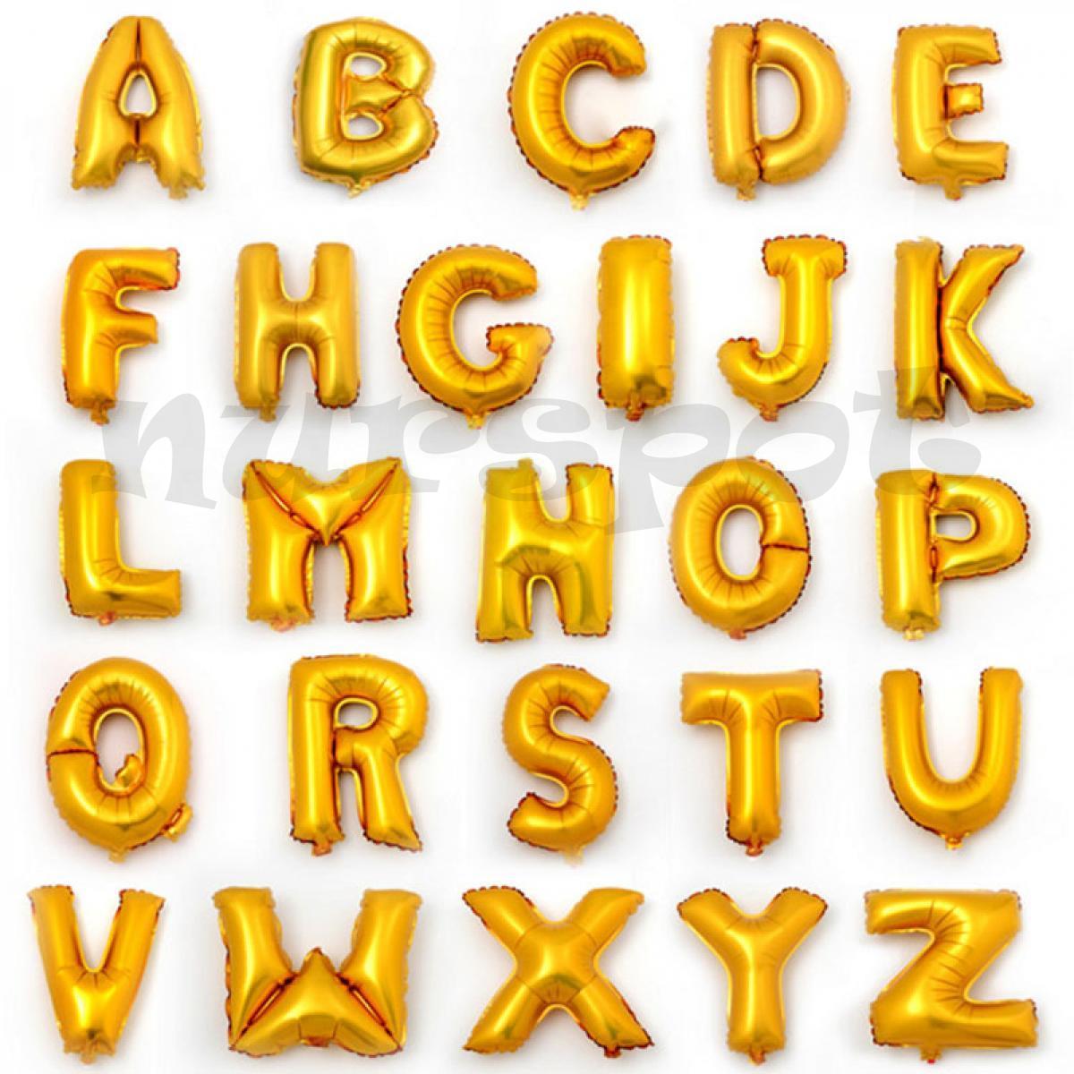folyo balon harf gold serisi 34 inç