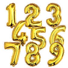 rakam folyo balon 95 cm büyük boy