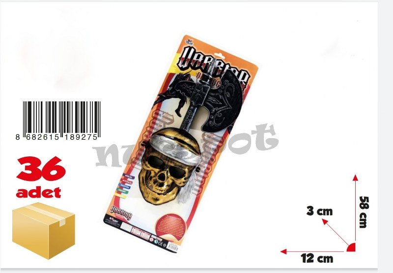 oyuncak balta kuru kafa maskeli 927