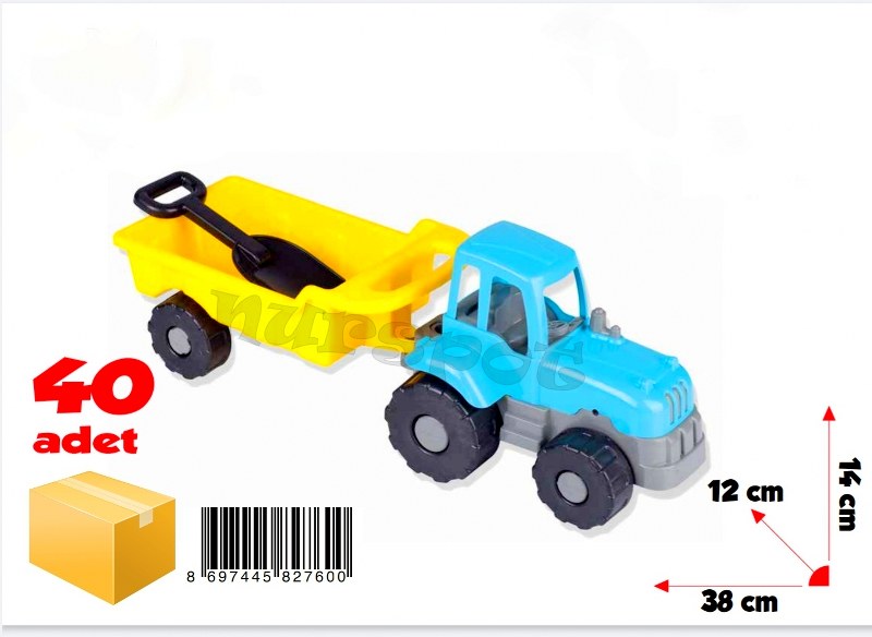 oyuncak römorlu traktör 760