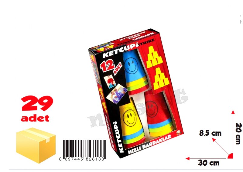 oyuncak hızlı bardaklar eğitici oyun 813