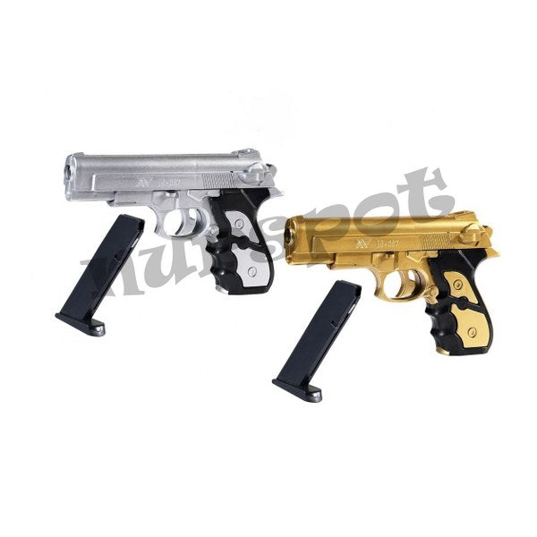 oyuncak şarjörlü tabanca renkli 001