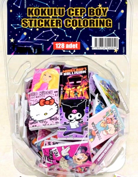 kokulu cep boy defter sticker