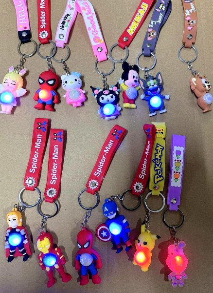 anahtarlık silikon kayışlı ışıklı yeni model