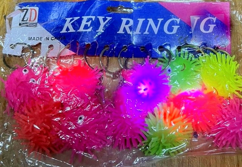 ışıklı kirpi anahtarlık 2717