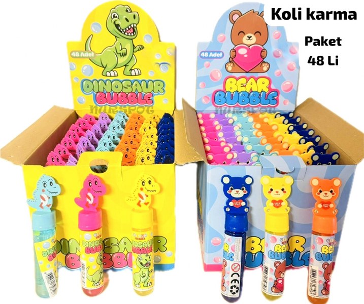 baloncuk hayvanlar alemi baskılı karma kapak 6697