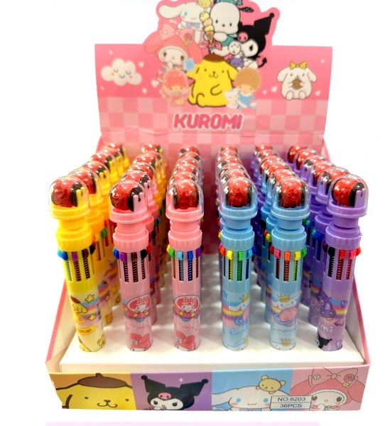 tükenmez kalem otomatik 10 lu mühür baskılı set