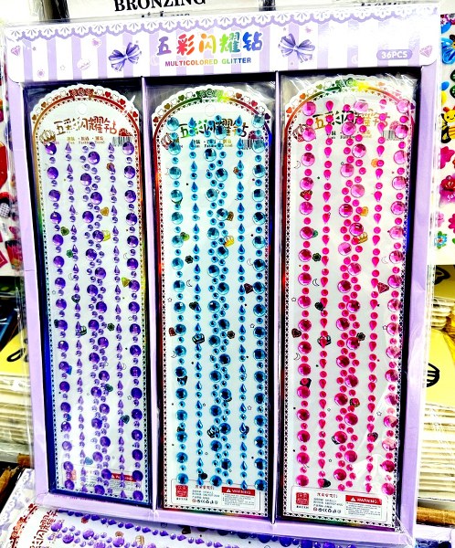 dekorasyon taş model sticker uzun 0355