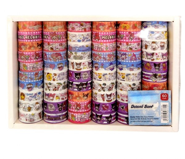 rulo bant sticker paket 60 lı set 7715