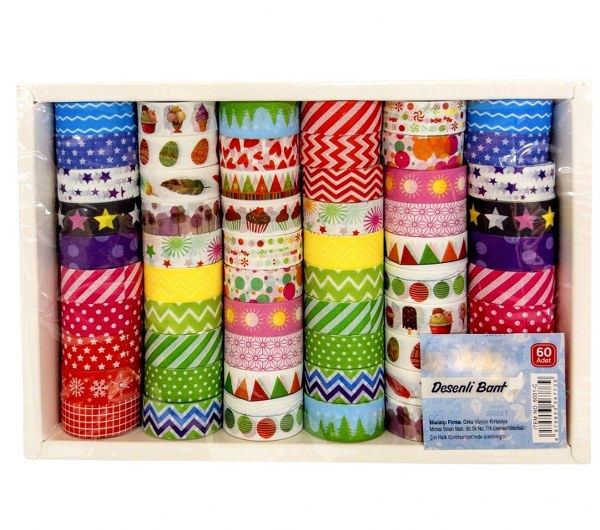 para bant desenli paket 60 lı 7739