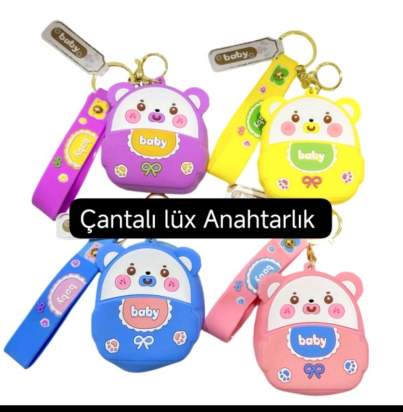 cüzdan silikon anahtarlık panda model 5348