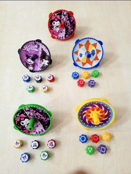 oyuncak topaç çevirmeli beş taş 2 li set oyun