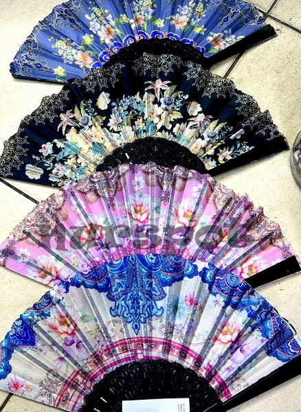 yelpaze renkli baskılı modeller