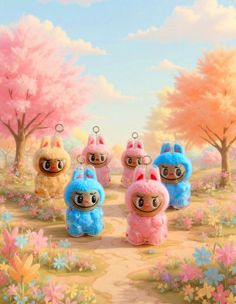 labubu şeffaf kaplı