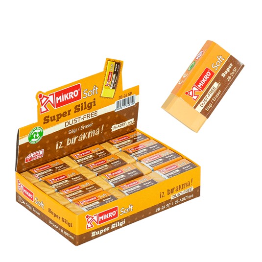 MİKRO 2B-24SP SÜPER SOFT SİLGİ 24'LÜ*50